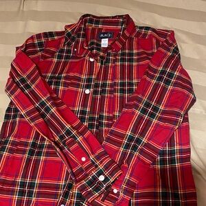 The Children's Place Vibrant Plaid Button-Down Shirt